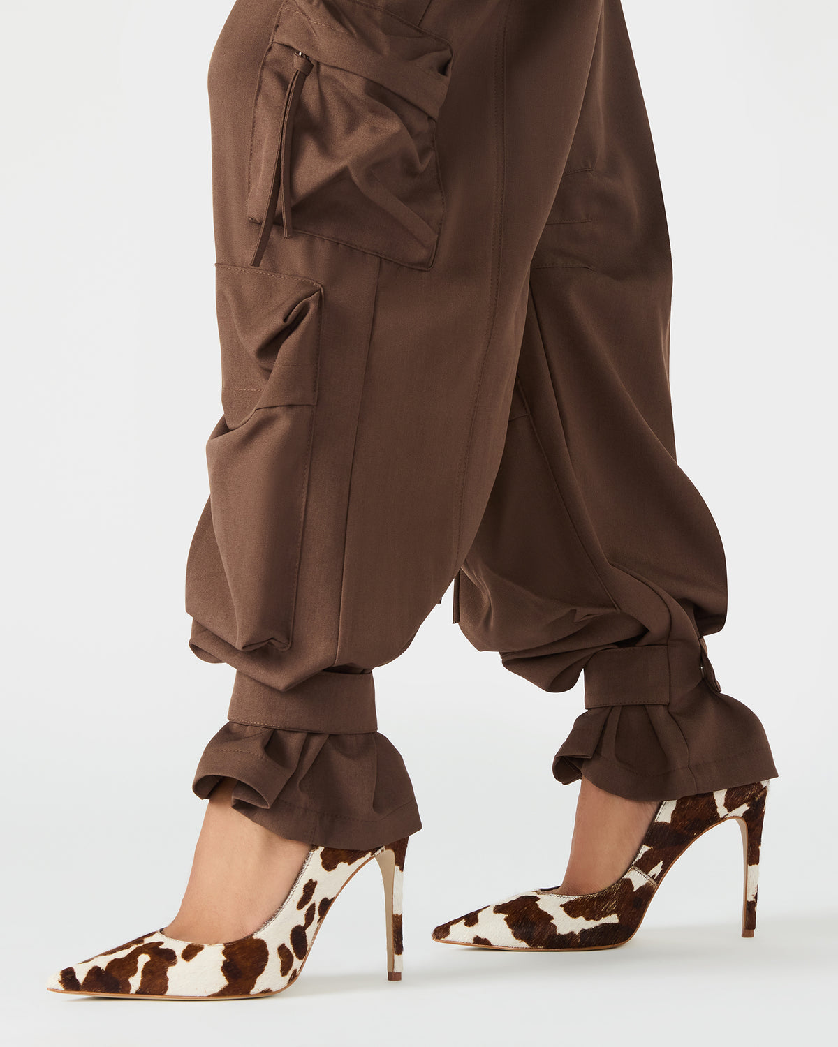 Steve Madden DUO Chocolate Women's Utility Cargo Pants