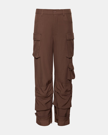 Steve Madden DUO Chocolate Women's Utility Cargo Pants