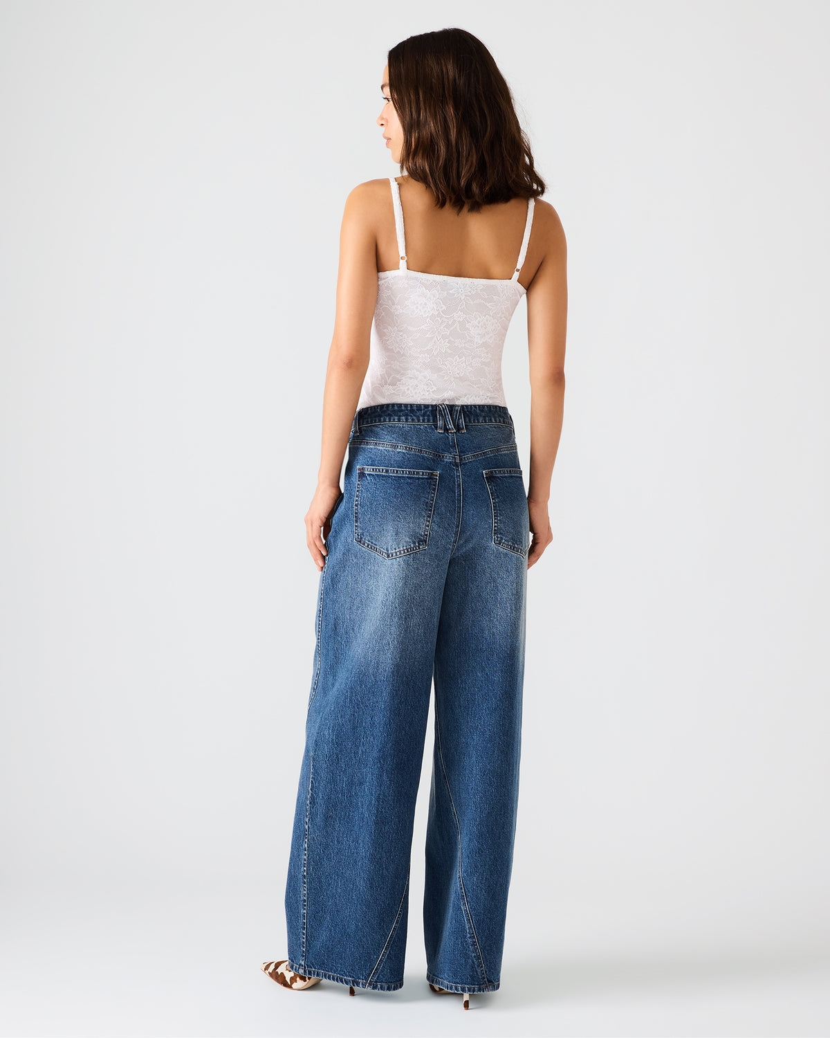 Steve Madden RORI Dark Navy Straight-Leg Denim Women's Bottoms