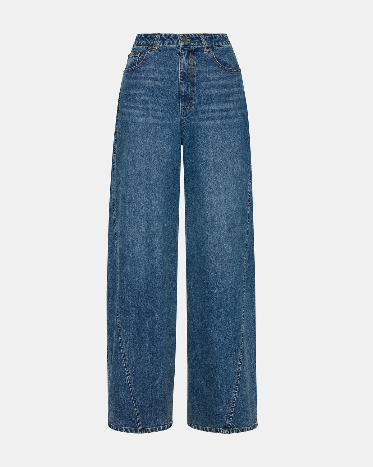 Steve Madden MELLIE Midnight Blue Denim Wide-Leg Women's Jeans