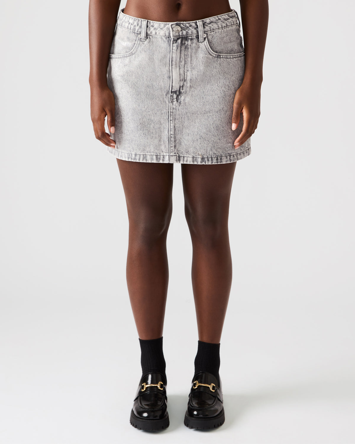 Steve Madden BECK Silver Women's Skirt
