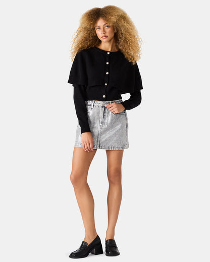 Steve Madden BECK Silver Women's Skirt