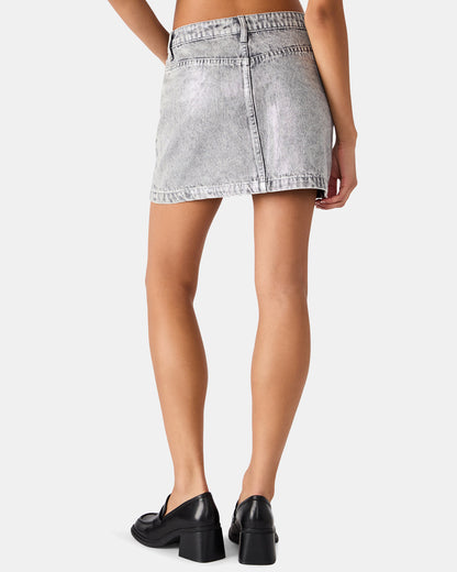 Steve Madden BECK Silver Women's Skirt