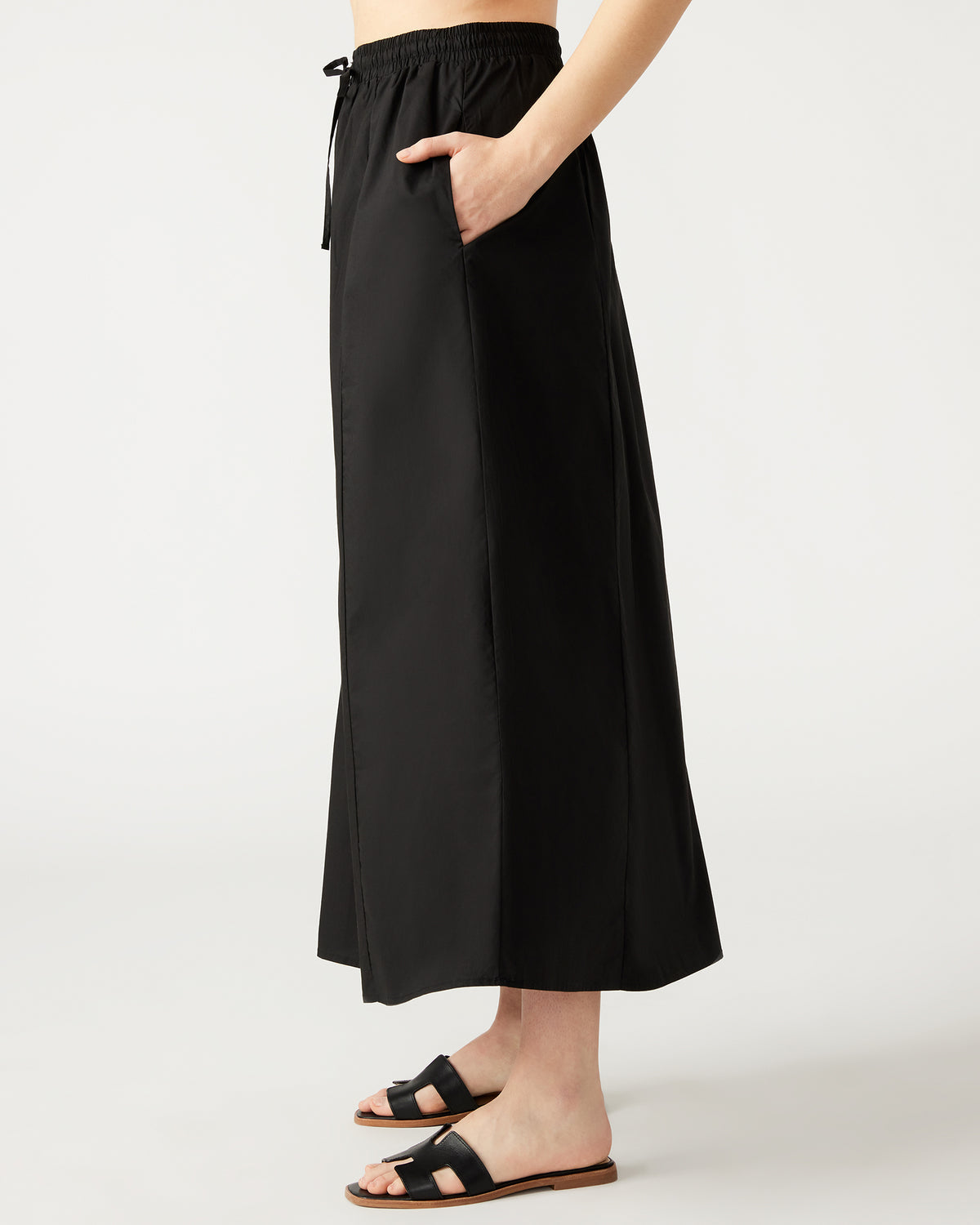Steve Madden SUNNY Skirt Black | Women's A-Line Maxi Skirt