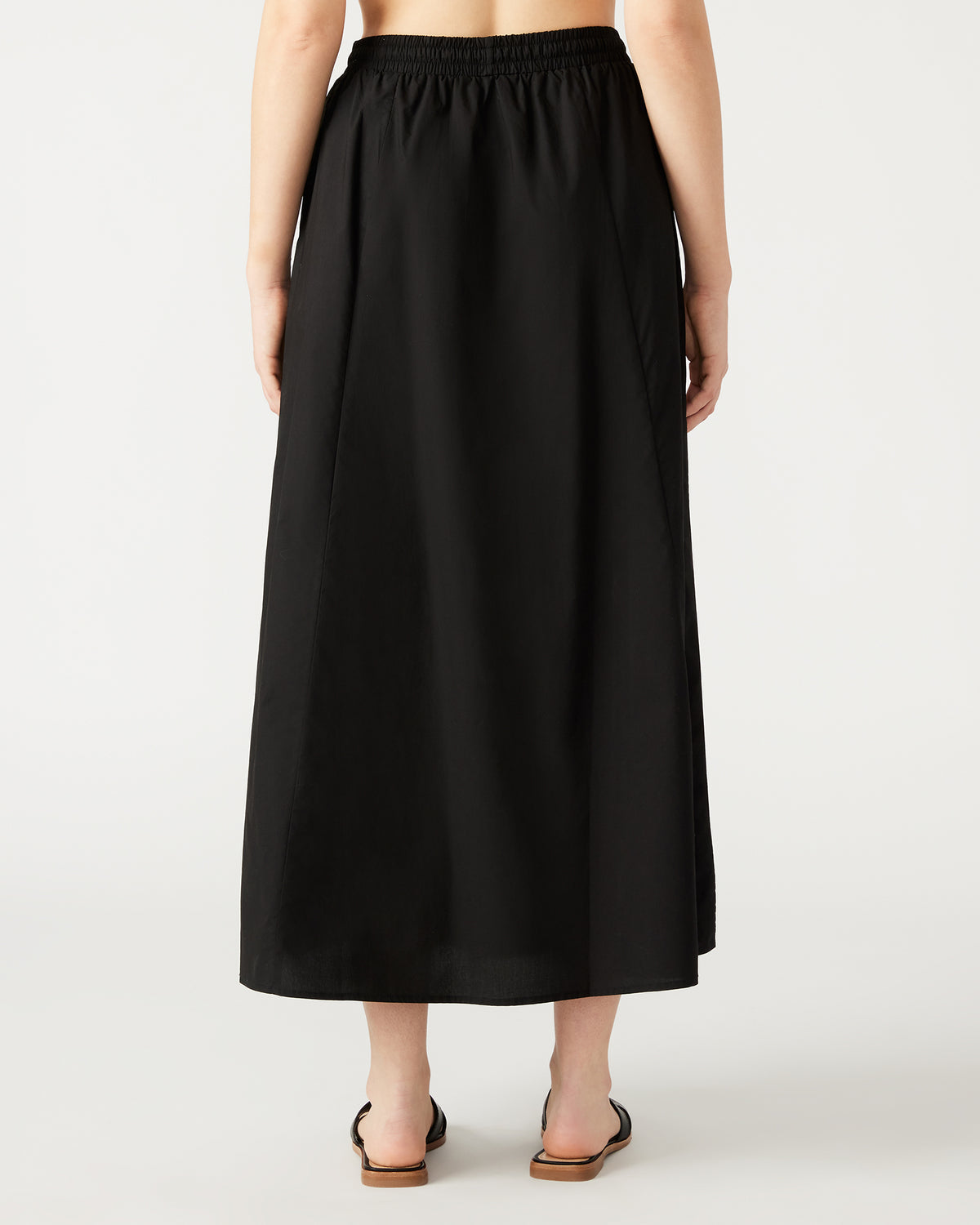 Steve Madden SUNNY Skirt Black | Women's A-Line Maxi Skirt