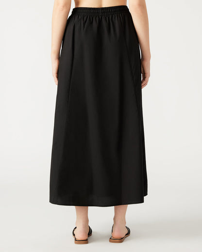 Steve Madden SUNNY Skirt Black | Women's A-Line Maxi Skirt