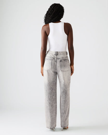 Steve Madden ERAS Fog Rhinestone Embellised Straight-Leg Denim Women's Jeans