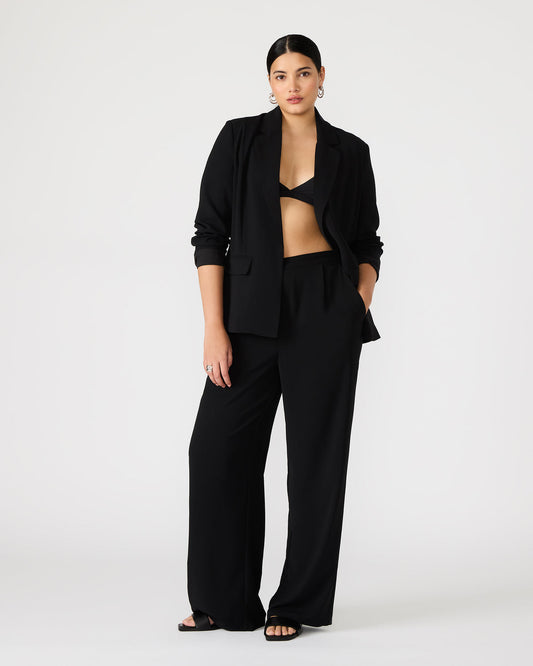 Steve Madden PAYTON Pant Black | Women's Wide Leg Trousers