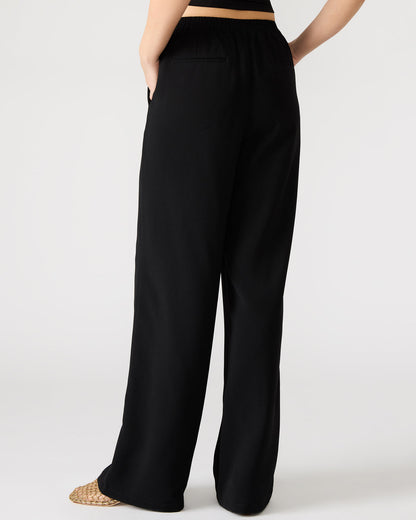 Steve Madden PAYTON Pant Black | Women's Wide Leg Trousers