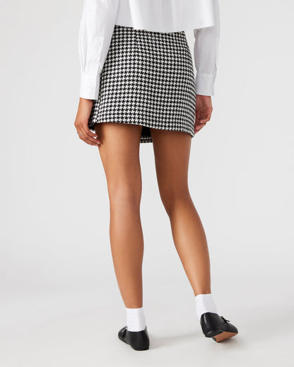Steve Madden LEON Black/White Women's Wrap Mini Skirt