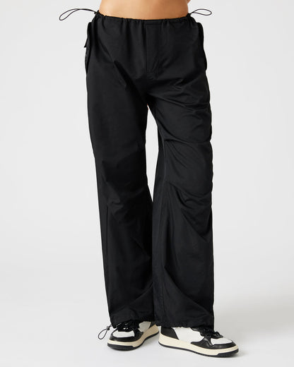 Steve Madden PIA Parachute Pant Black | Women's Adjustable Pants