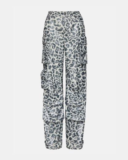 Steve Madden DUO Leopard Sequin Women's Utility Cargo Pants