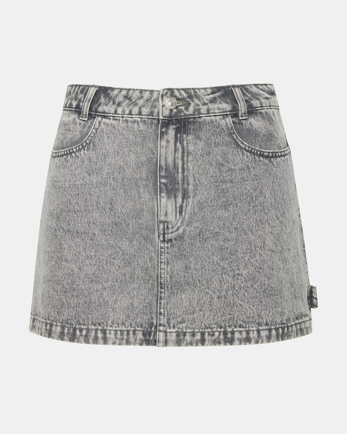 Steve Madden ABACO Light Grey Women's Denim Skirt