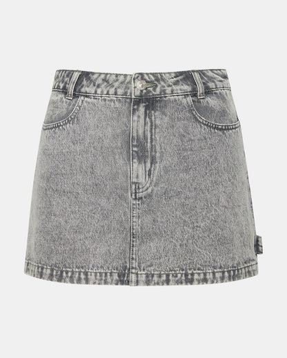 Steve Madden ABACO Light Grey Women's Denim Skirt