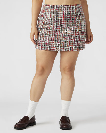 Steve Madden MATTEA Skirt Red Multi | Women's Speckled Mini Skirt