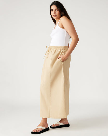 Steve Madden SUNNY Skirt Khaki | Women's A-Line Maxi Skirt