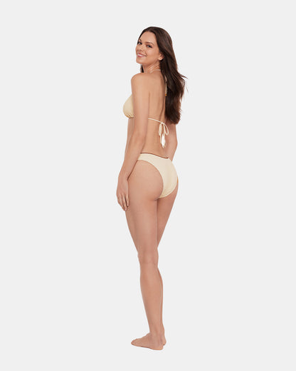 Steve Madden CROCHET BIKINI TOP PEARL Women's Bikini Top
