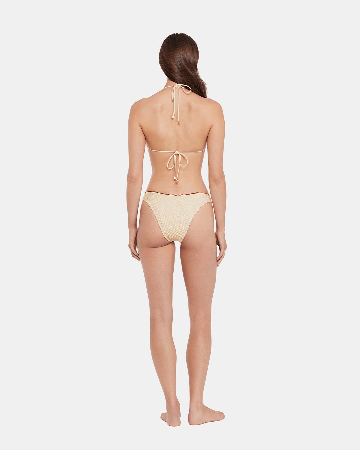 Steve Madden CROCHET BIKINI TOP PEARL Women's Bikini Top