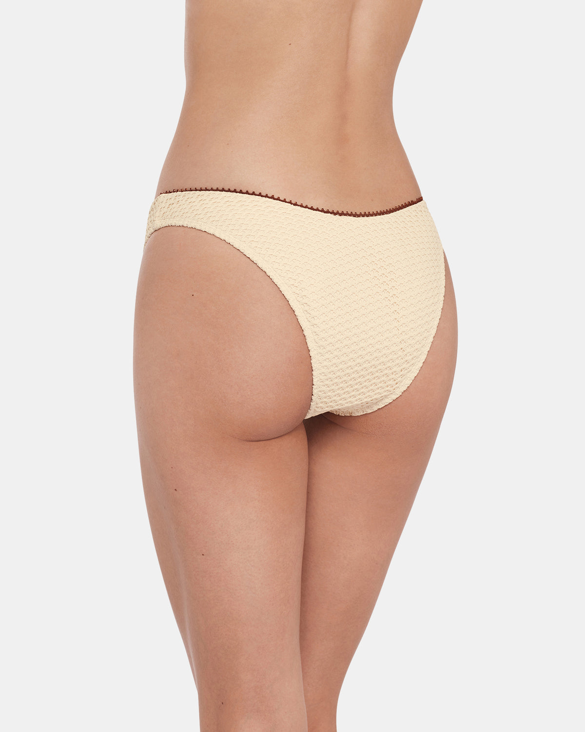 Steve Madden CROCHET BIKINI BOTTOM Pearl Women's Bikini Bottom