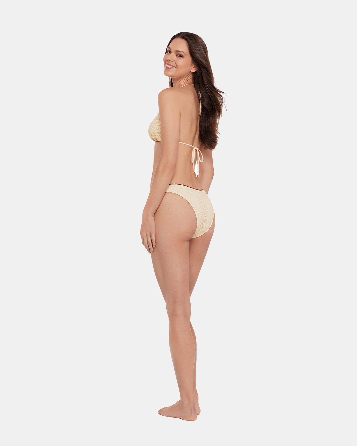 Steve Madden CROCHET BIKINI BOTTOM Pearl Women's Bikini Bottom