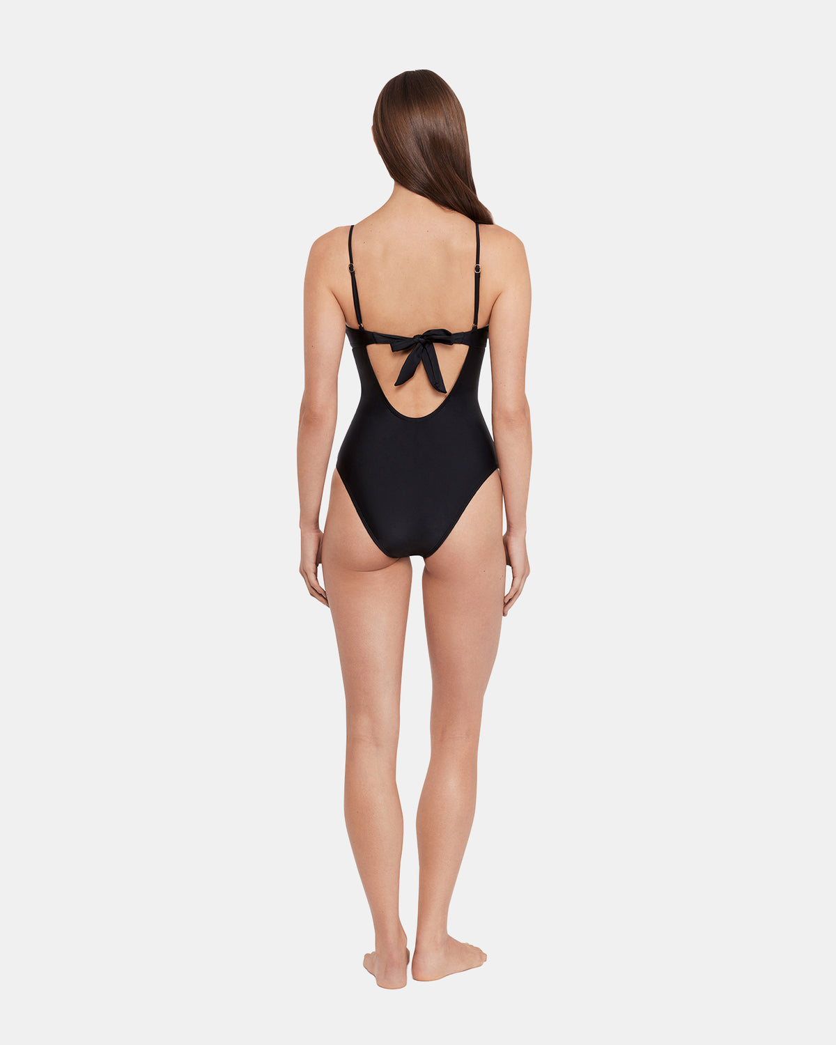 Steve Madden SLEEK 'N CHIC ONE PIECE SWIMSUIT Black Women's One-Piece Swimsuit