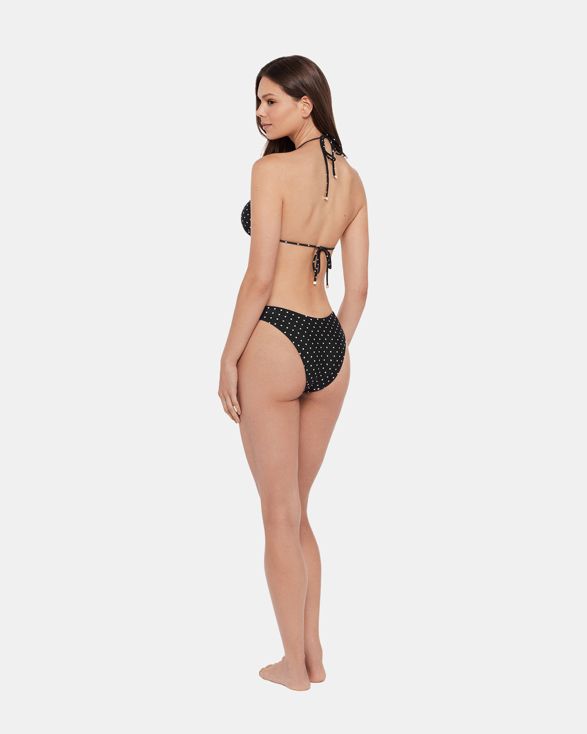 Steve Madden DARLING DOT BIKINI BOTTOM BLACK MULTI Women's Bikini Bottom