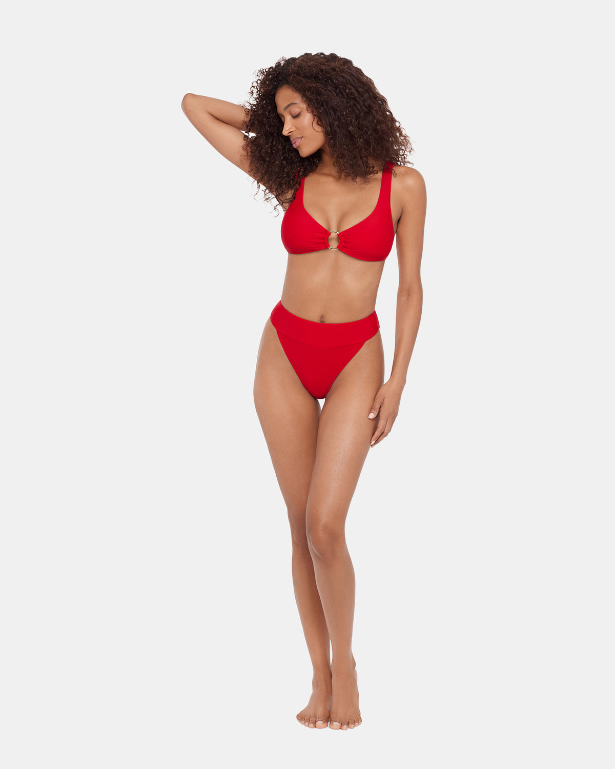 Steve Madden SLEEK 'N CHIC BIKINI TOP CHERRY Women's Bikini Top