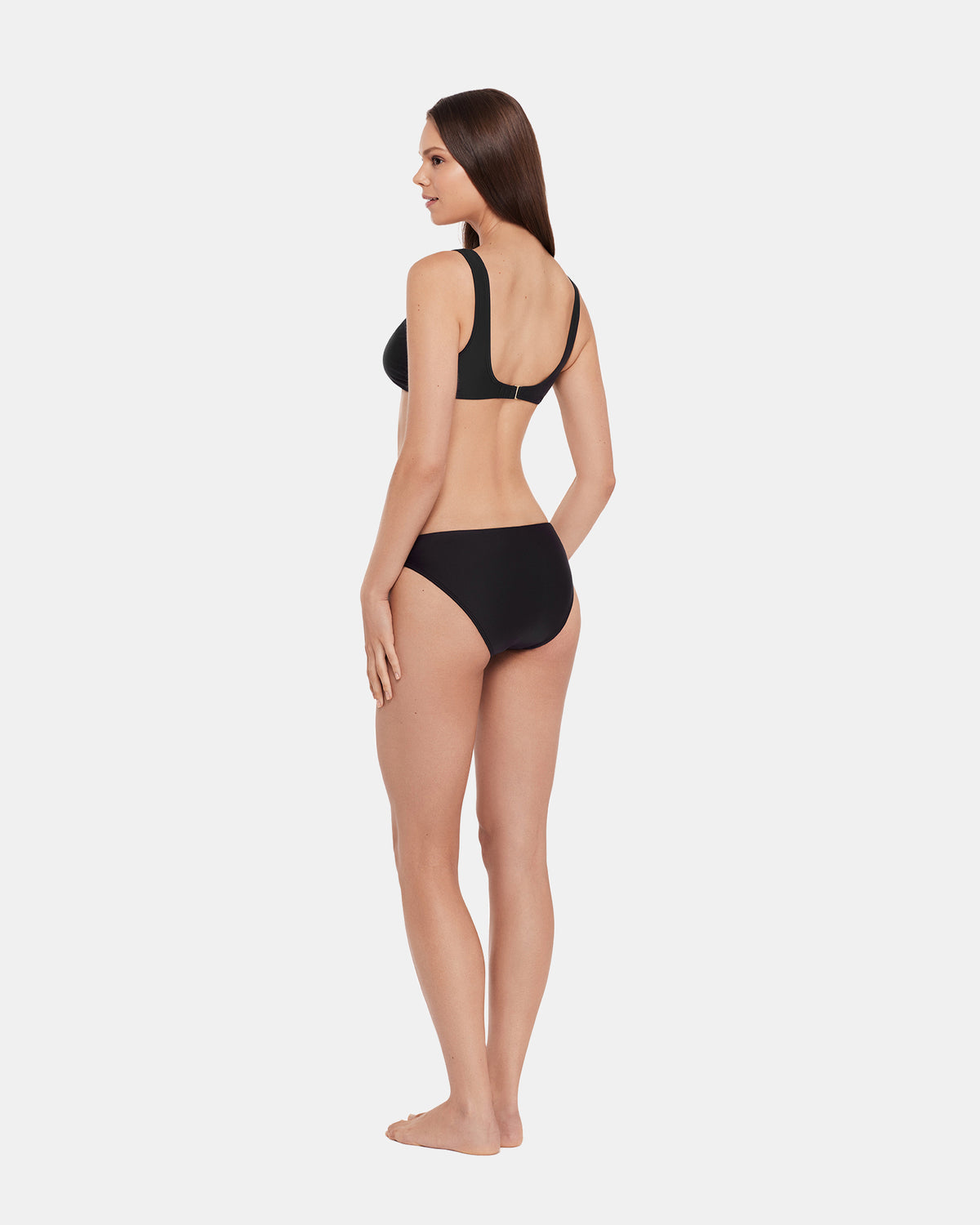 Steve Madden SLEEK 'N CHIC BIKINI BOTTOM Black Women's Bikini Bottom