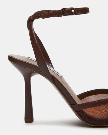 Steve Madden ALLIANCE Mesh Brown Pointed-Toe Pump Women's Heel