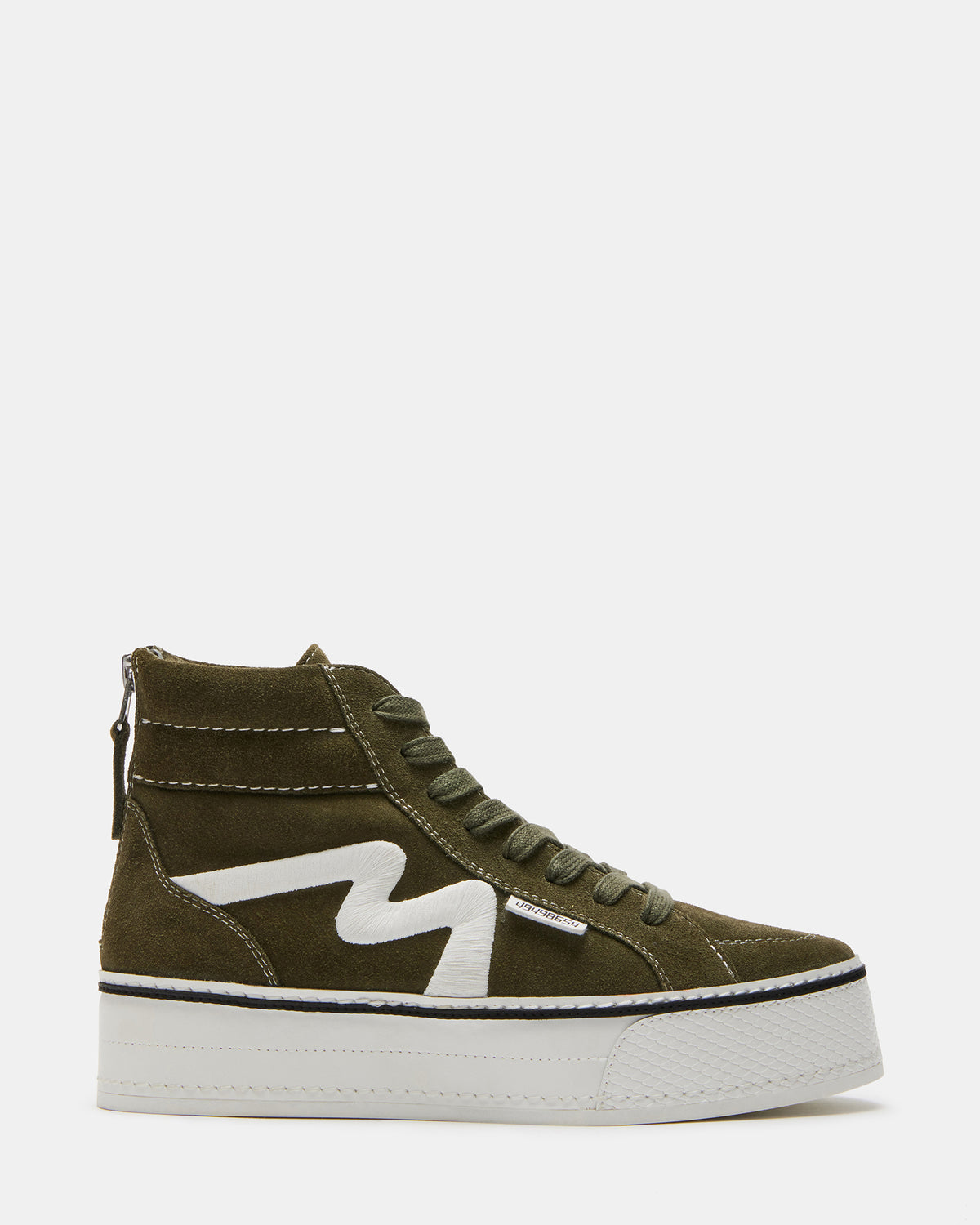 Steve Madden DECKY Olive Platform Sneaker | Women's Sneakers