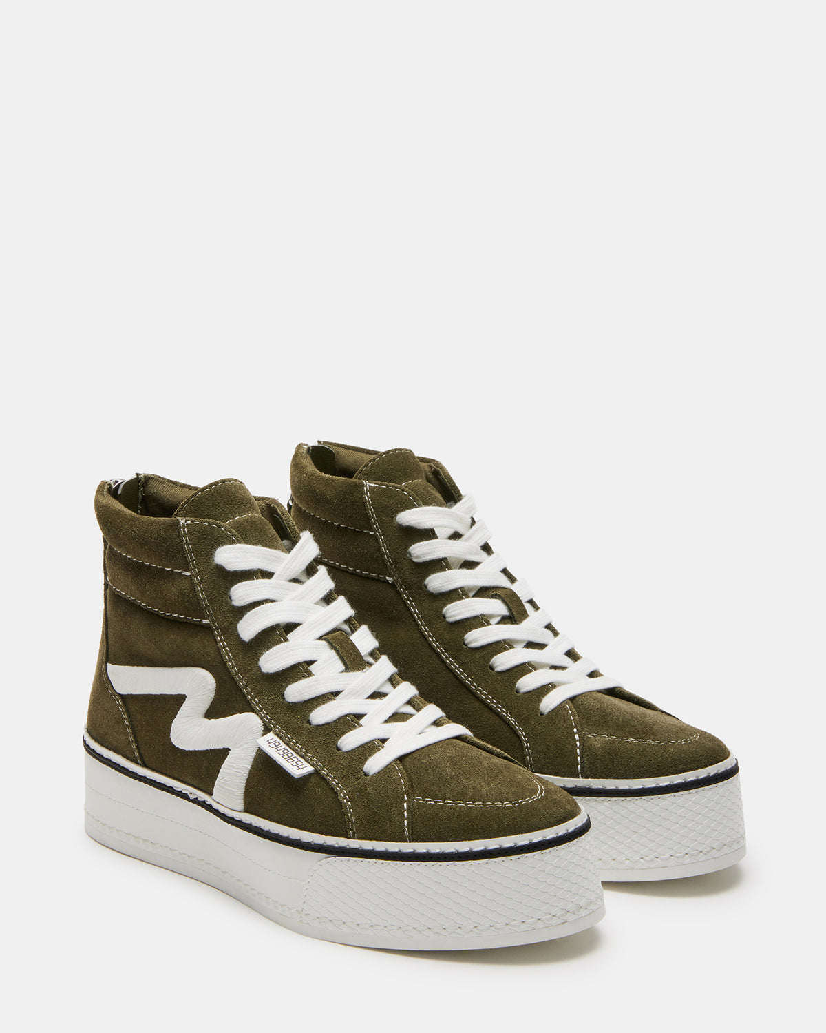 Steve Madden DECKY Olive Platform Sneaker | Women's Sneakers