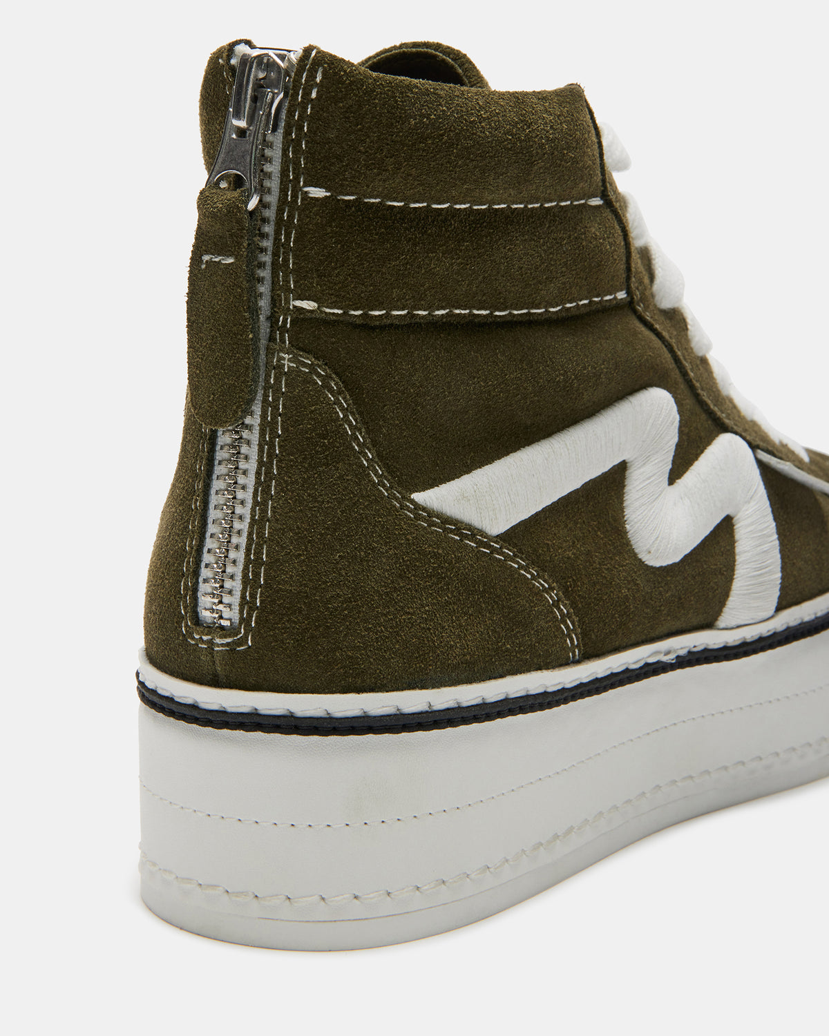 Steve Madden DECKY Olive Platform Sneaker | Women's Sneakers