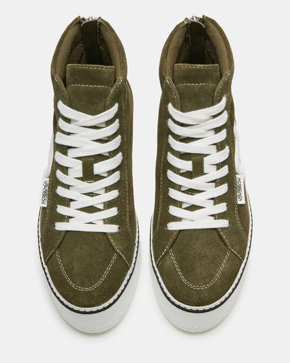 Steve Madden DECKY Olive Platform Sneaker | Women's Sneakers