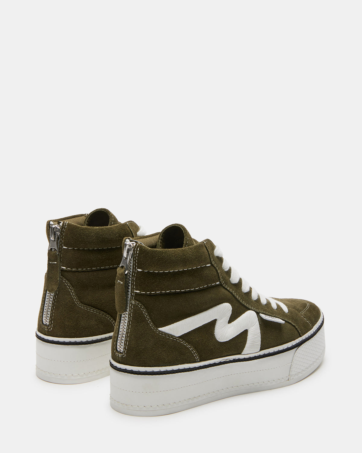 Steve Madden DECKY Olive Platform Sneaker | Women's Sneakers