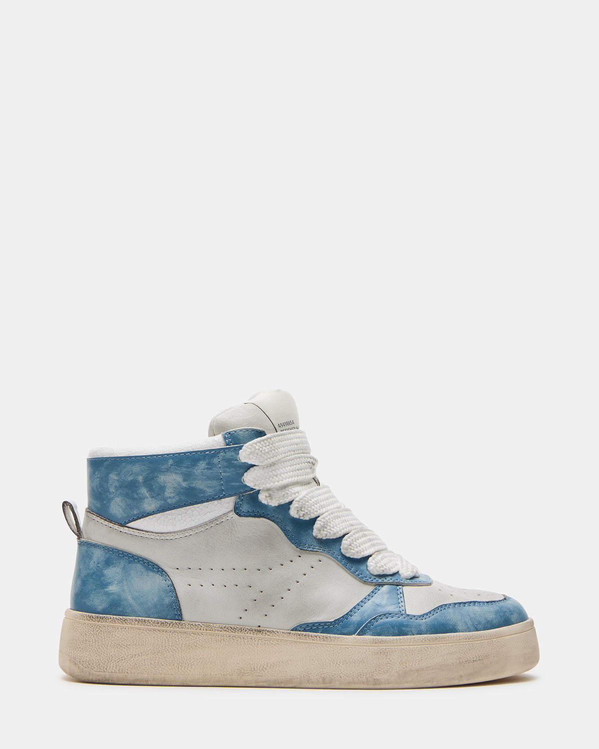 Steve Madden ENDLESS Blue Multi High-Top Lace-Up Sneaker | Women's Sneakers