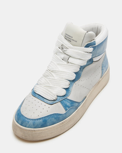 Steve Madden ENDLESS Blue Multi High-Top Lace-Up Sneaker | Women's Sneakers