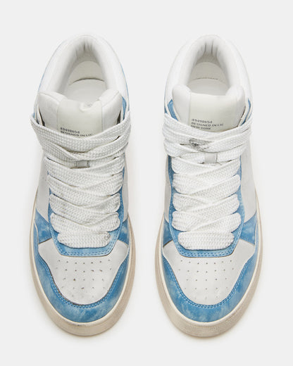Steve Madden ENDLESS Blue Multi High-Top Lace-Up Sneaker | Women's Sneakers