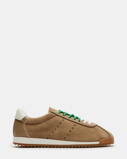 Steve Madden MIRAGE Sand Suede Women's Low-Top Sneaker