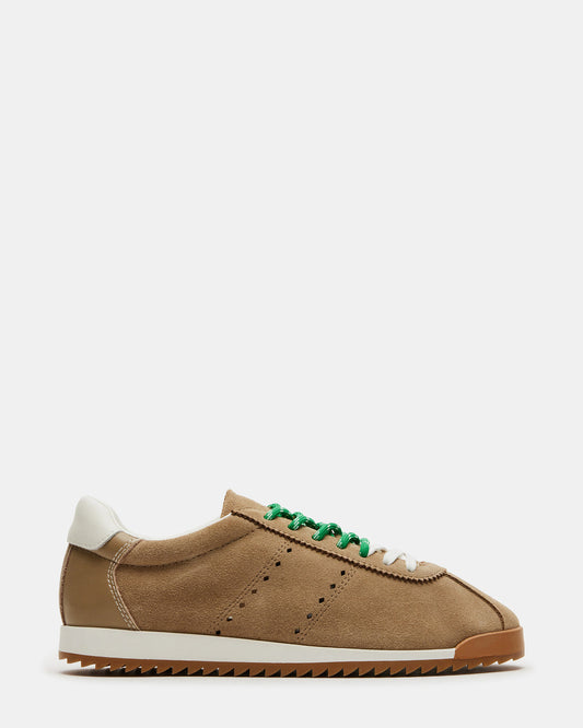 Steve Madden MIRAGE Sand Suede Women's Low-Top Sneaker