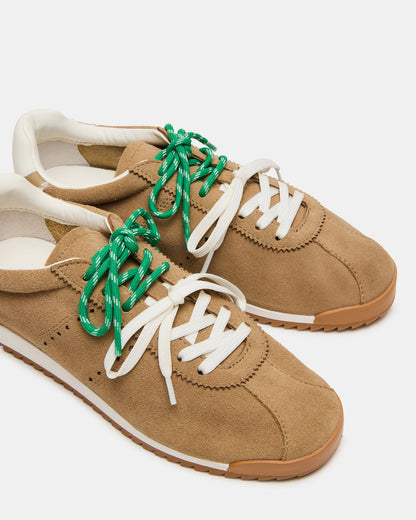 Steve Madden MIRAGE Sand Suede Women's Low-Top Sneaker