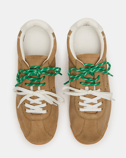 Steve Madden MIRAGE Sand Suede Women's Low-Top Sneaker