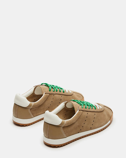 Steve Madden MIRAGE Sand Suede Women's Low-Top Sneaker