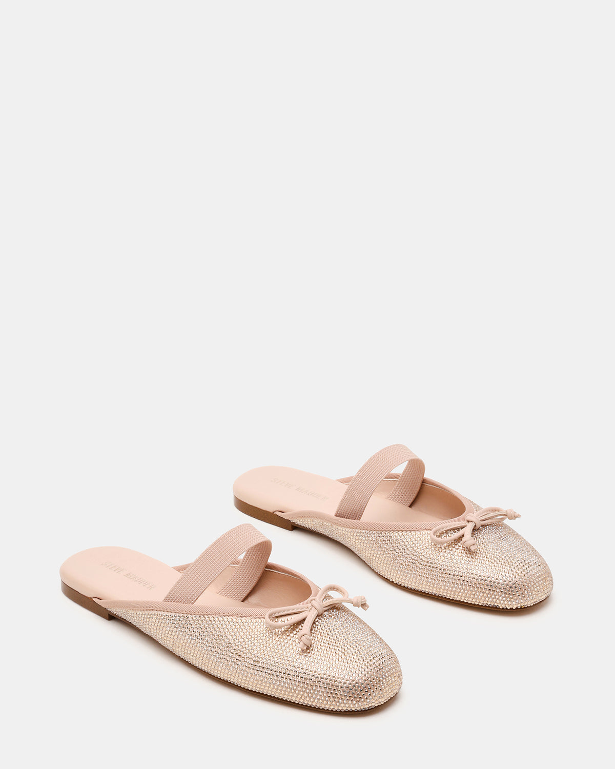 Steve Madden CUTESY Rhinestone Slip-On Ballet Mule Women's Flat