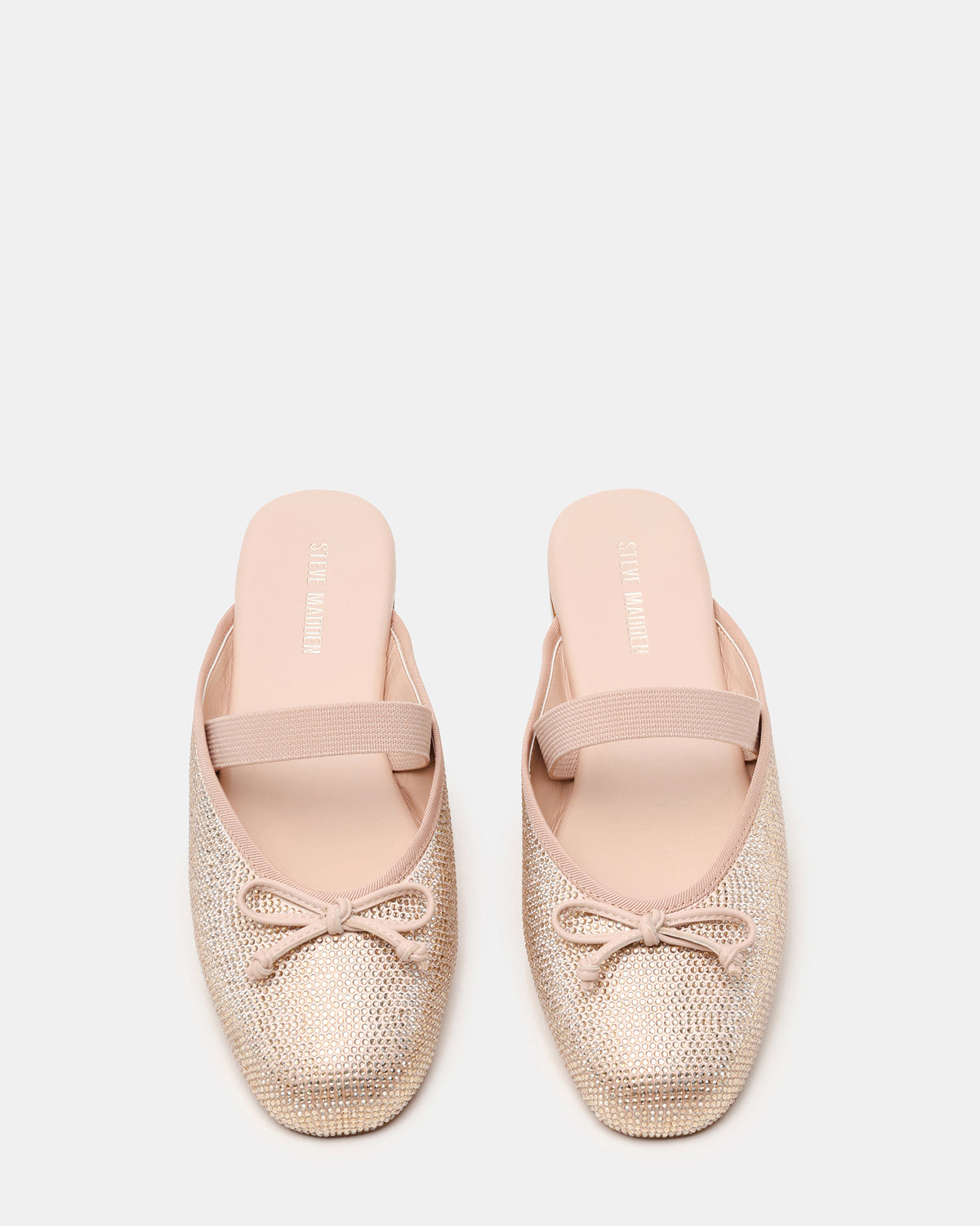 Steve Madden CUTESY Rhinestone Slip-On Ballet Mule Women's Flat
