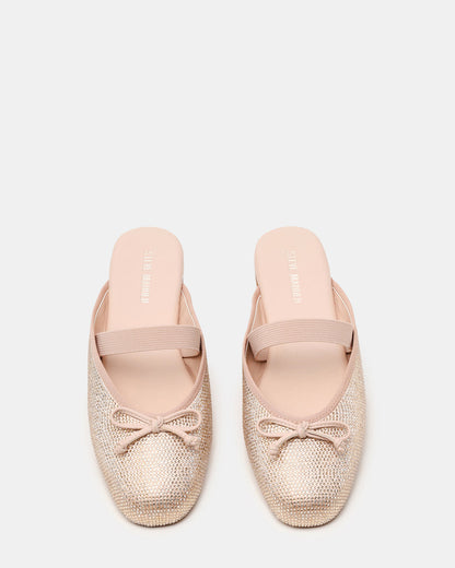 Steve Madden CUTESY Rhinestone Slip-On Ballet Mule Women's Flat