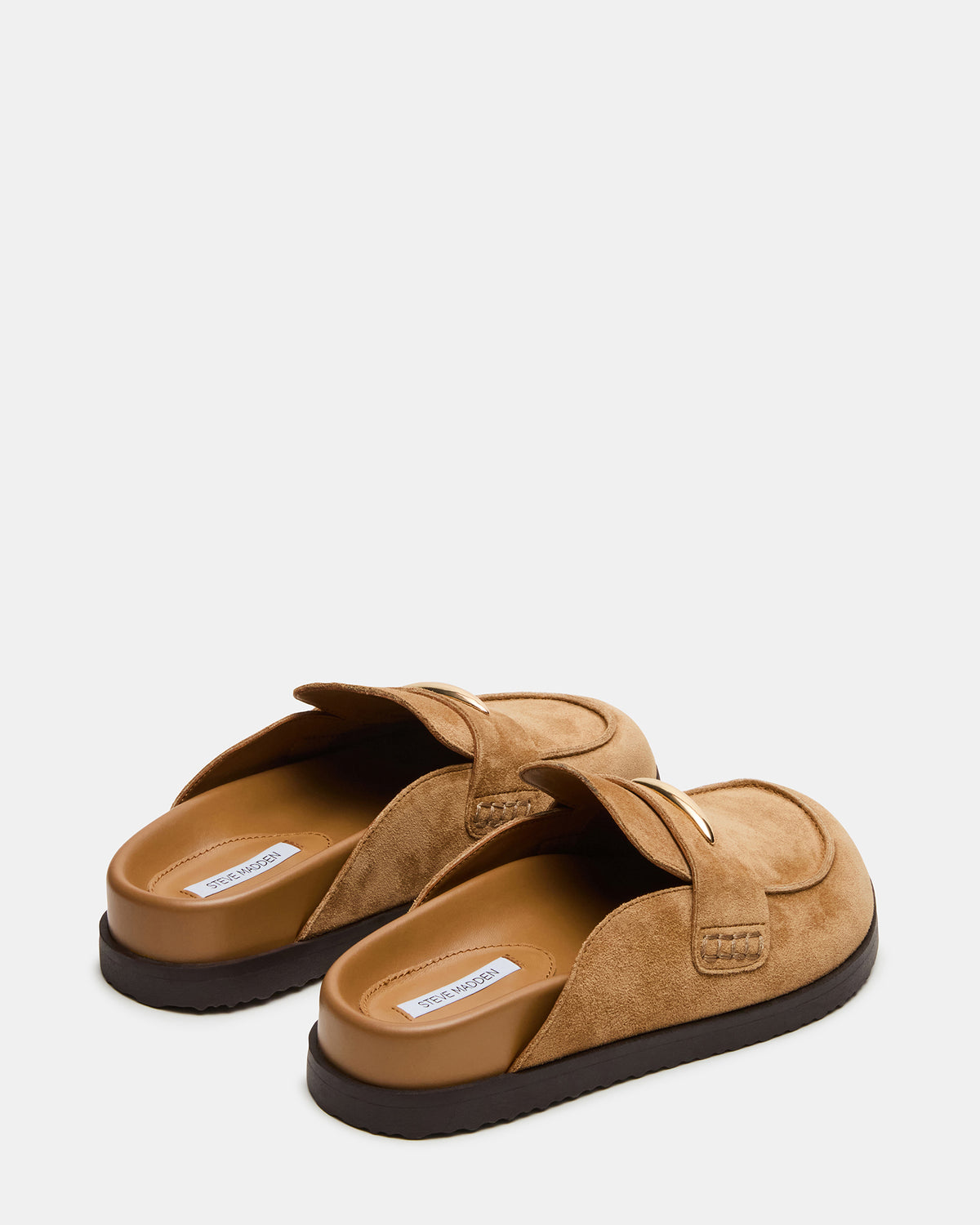 Steve Madden TOBIN Chestnut Suede Slip-On Mule Women's Flat